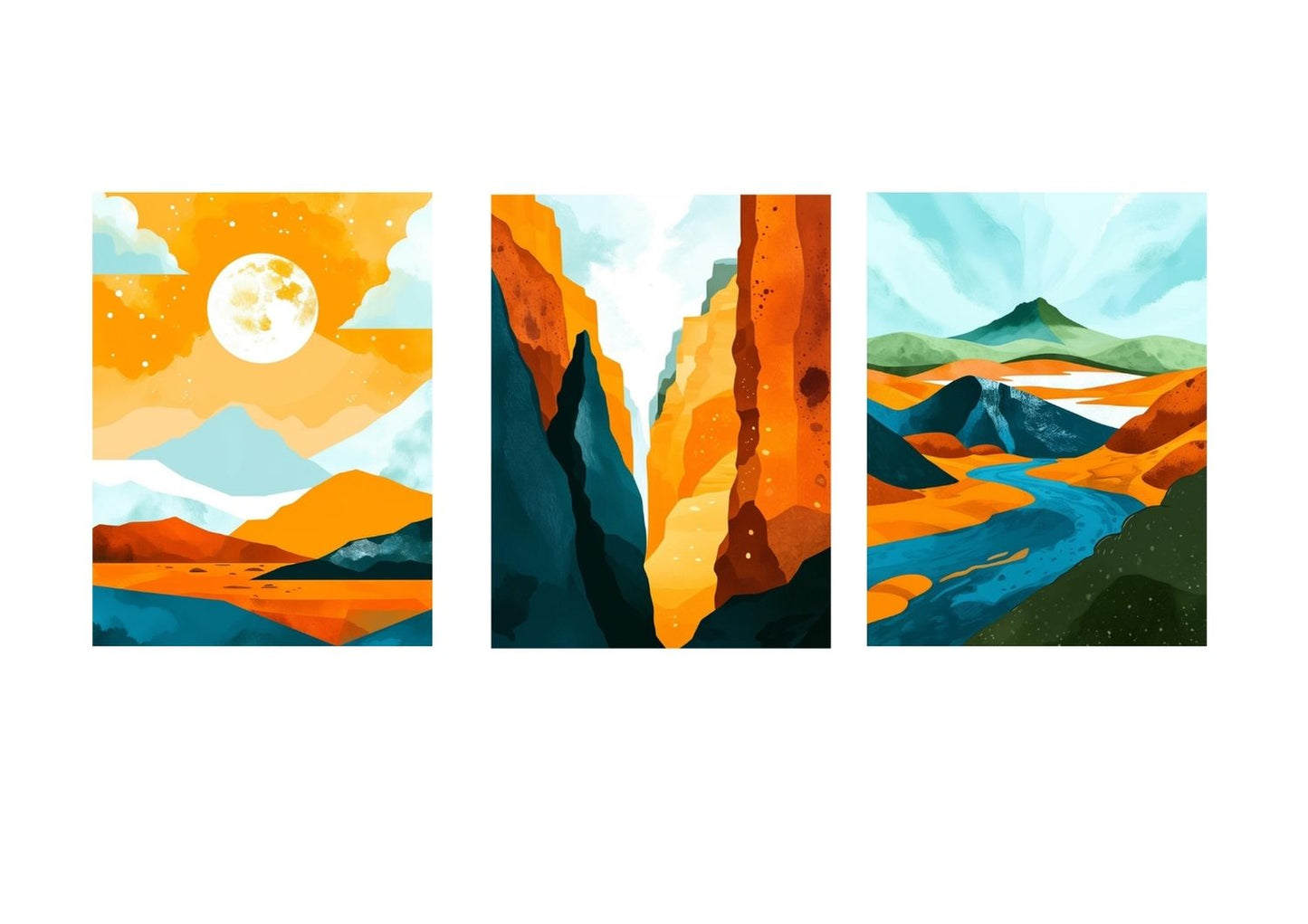 Nature colors, wall art frames