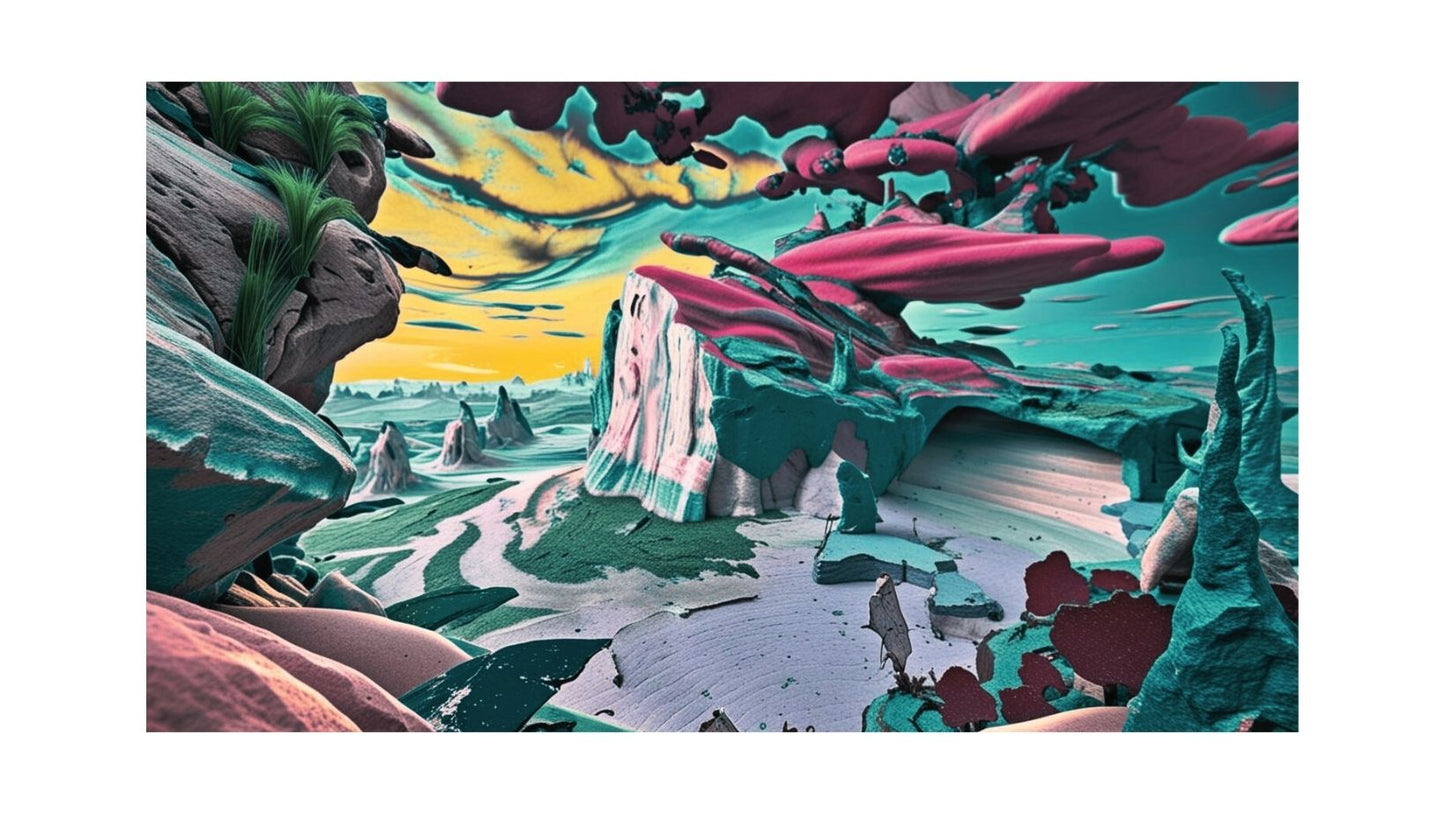 Multicolor modern brush,Canvas wall art