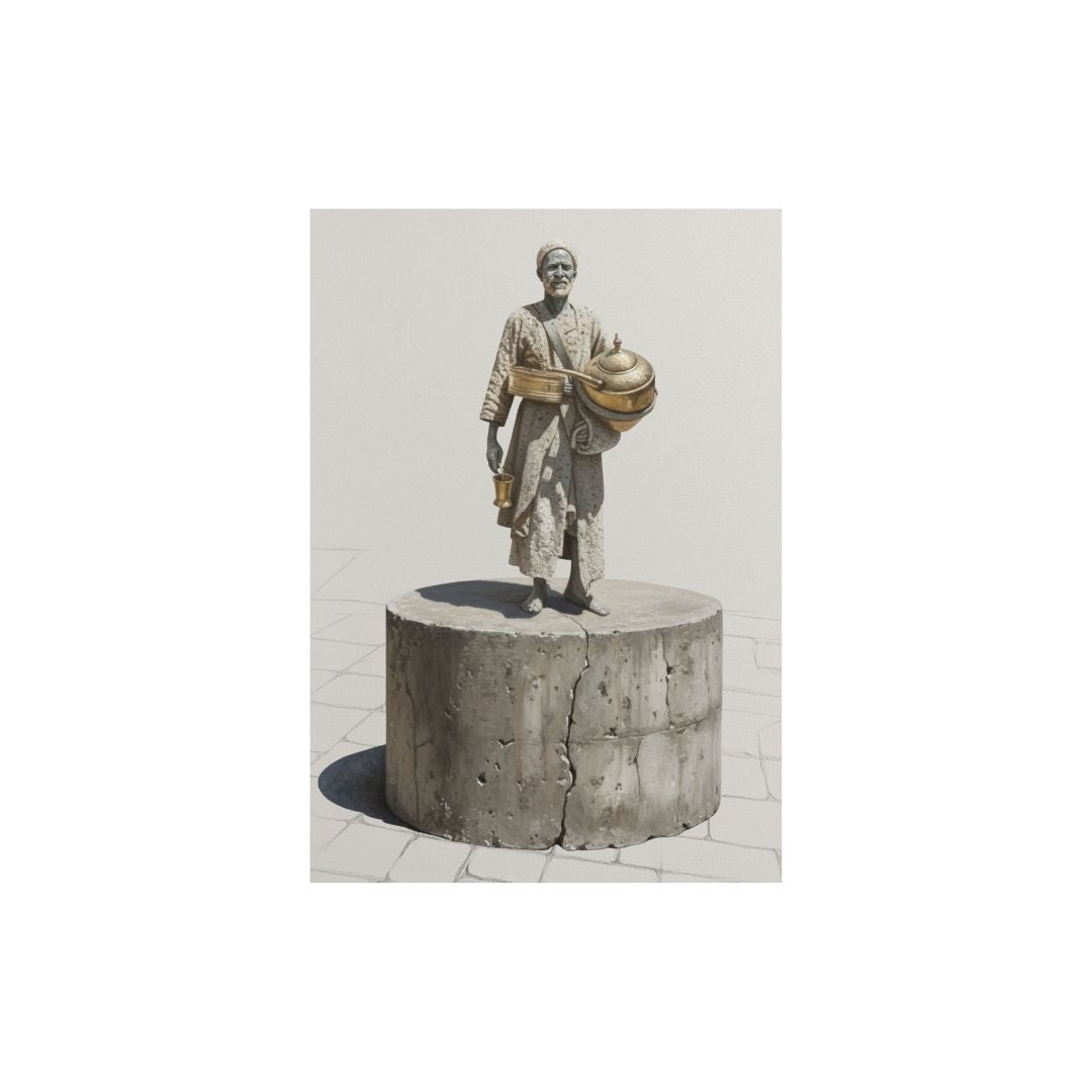 Shadows of the Forgotten — A licorice seller (Bae' El Erqsous). Wall art canvas frame by wall and more