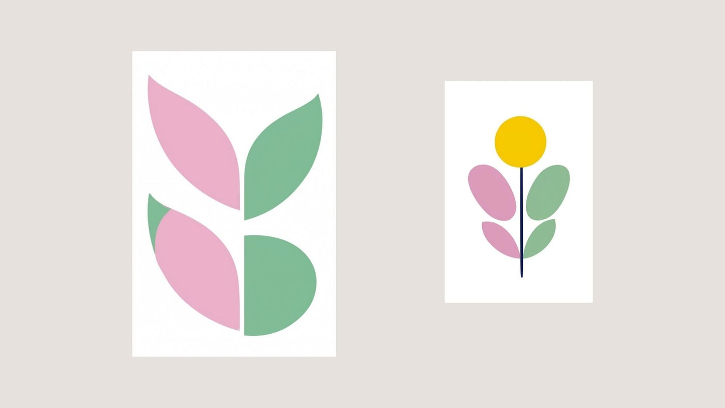 Abstract floral design, wall art frames by wall and more