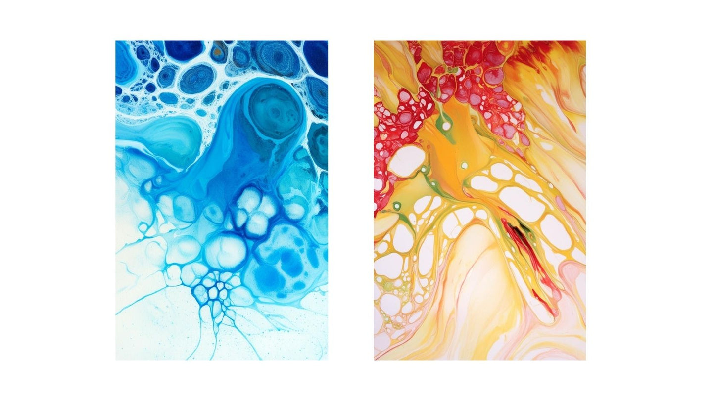 Cold and warm mosaic pattern, wall art frames by wall and more