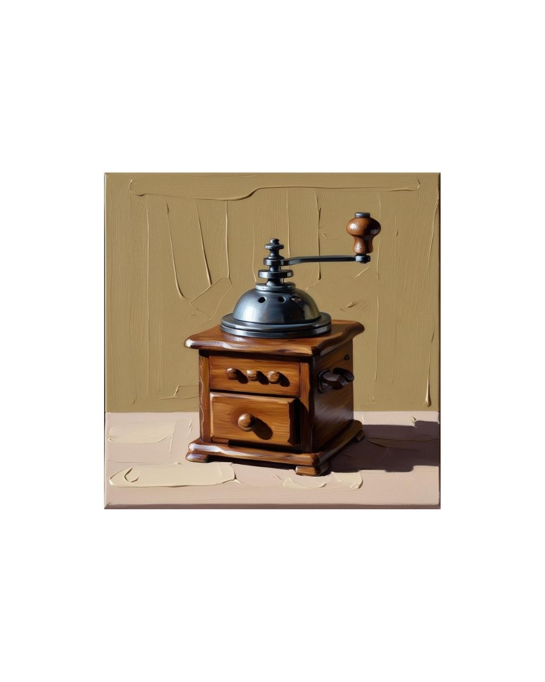 Kitchen Still Life Wall Art (1 print): vintage coffee grinder. Ideal Modern Kitchen Decor.