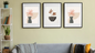 Minimalist floral design, wall art frames by wall and more