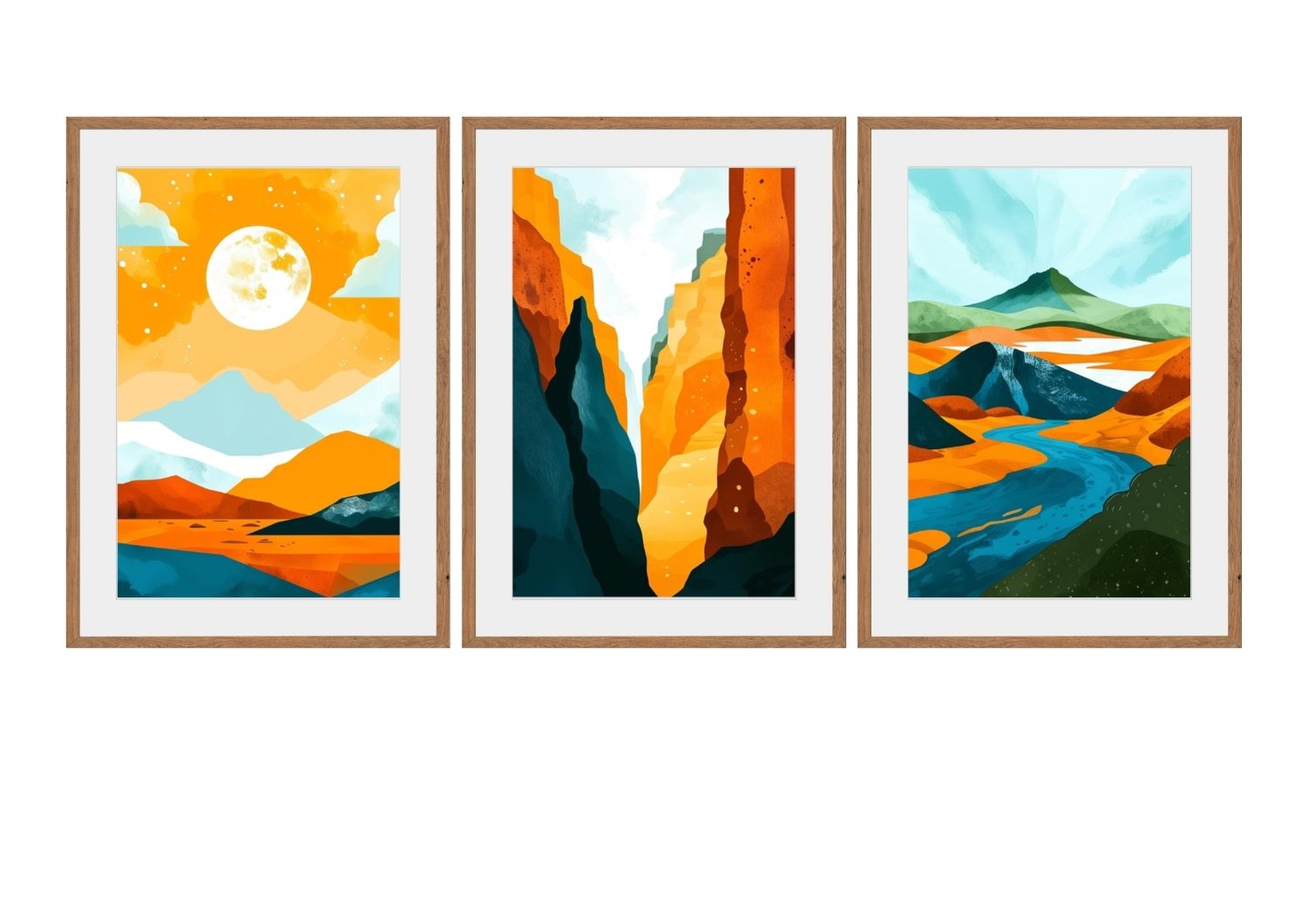 Nature colors, wall art frames