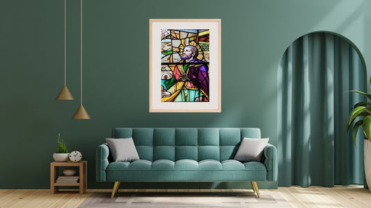 Geometrical roman emperor design, wall art  frame