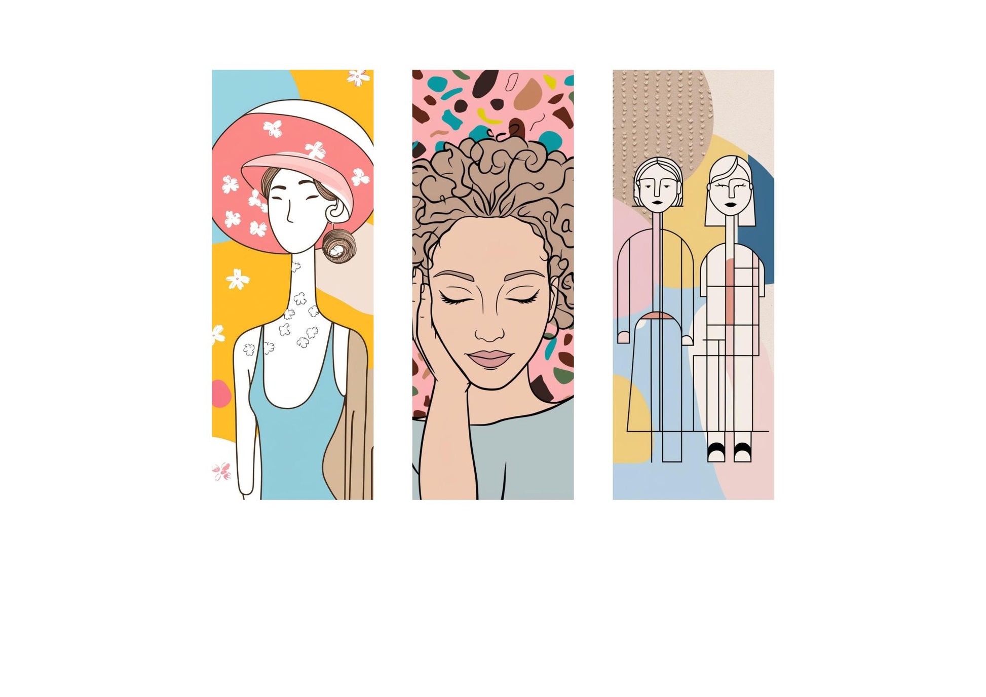 Abstract woman digital design, Canvas wall art by wall and more