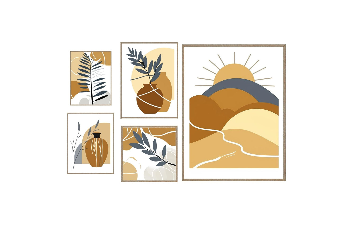 Warm nature wall art frames by wall and more