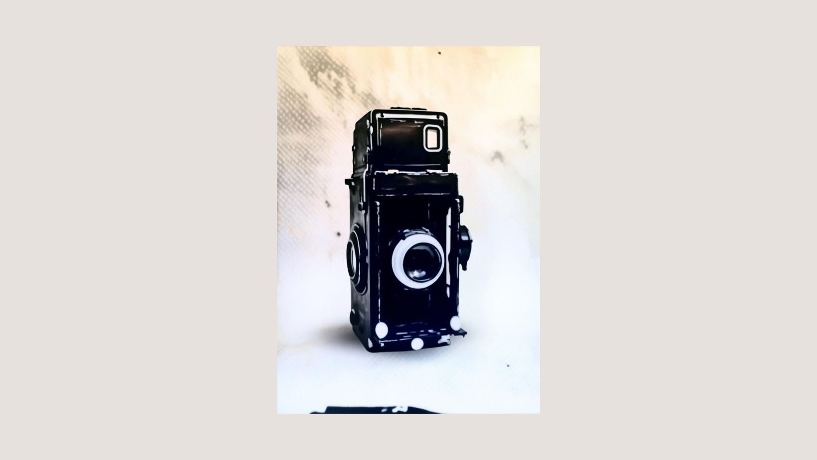 Nostalgic representation of an antique camera.  wall art  frame by wall and more