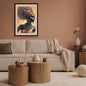 Stylized portrait of a African woman adorned in traditional African costume. wall art paper by wall ad more
