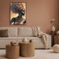 Stylized portrait of a African woman adorned in traditional African costume. wall art canvas by wall ad more
