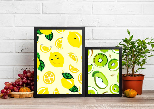 Fruit pieces design, wall art frames by wall and more