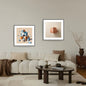 Engaging geometric composition of interlocking and stacked blocks. wall art frames by wall and more