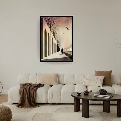 A surrealist art for a lonely man, wall art frame by wall and more