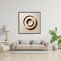 A minimalist and sculptural abstract composition, monochromatic texture. wall art canvas frame by wall and more