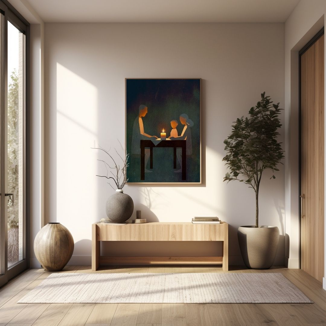 Warmness of a family symbolism. wall art canvas frame by wall and more