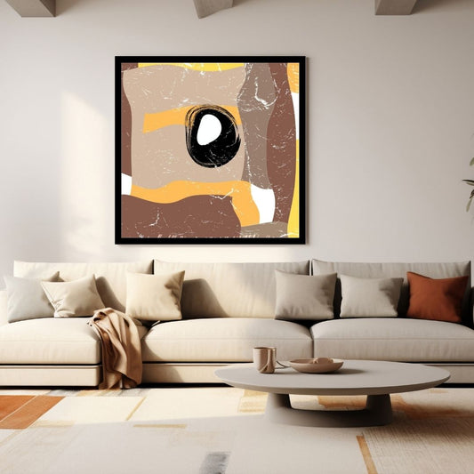 Abstract Expressionism with a mid-century modern influence. wall art canvas frame by wall and more