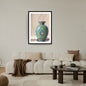 A Moroccan vase, showcasing intricate mosaic tile-work. wall art frame by wall and more