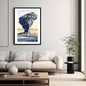 Stylized painterly of chicken leg rock. wall art frame