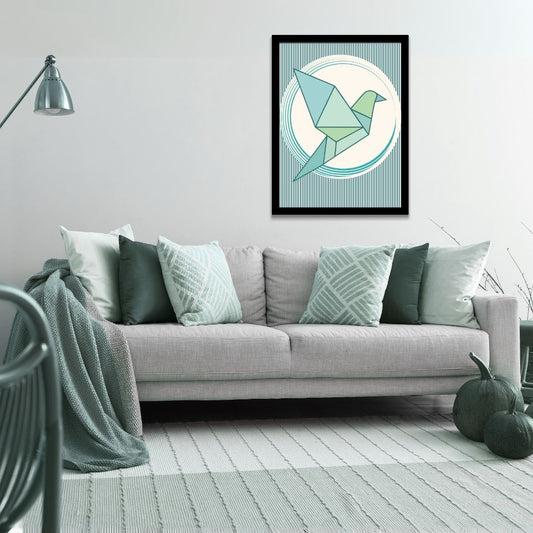 Symbolic minimalist wings of freedom, wall art frame by wall and more