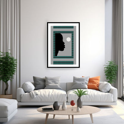 Hope modern minimalism in african cultural resonance. wall art canvas frame by wall and more
