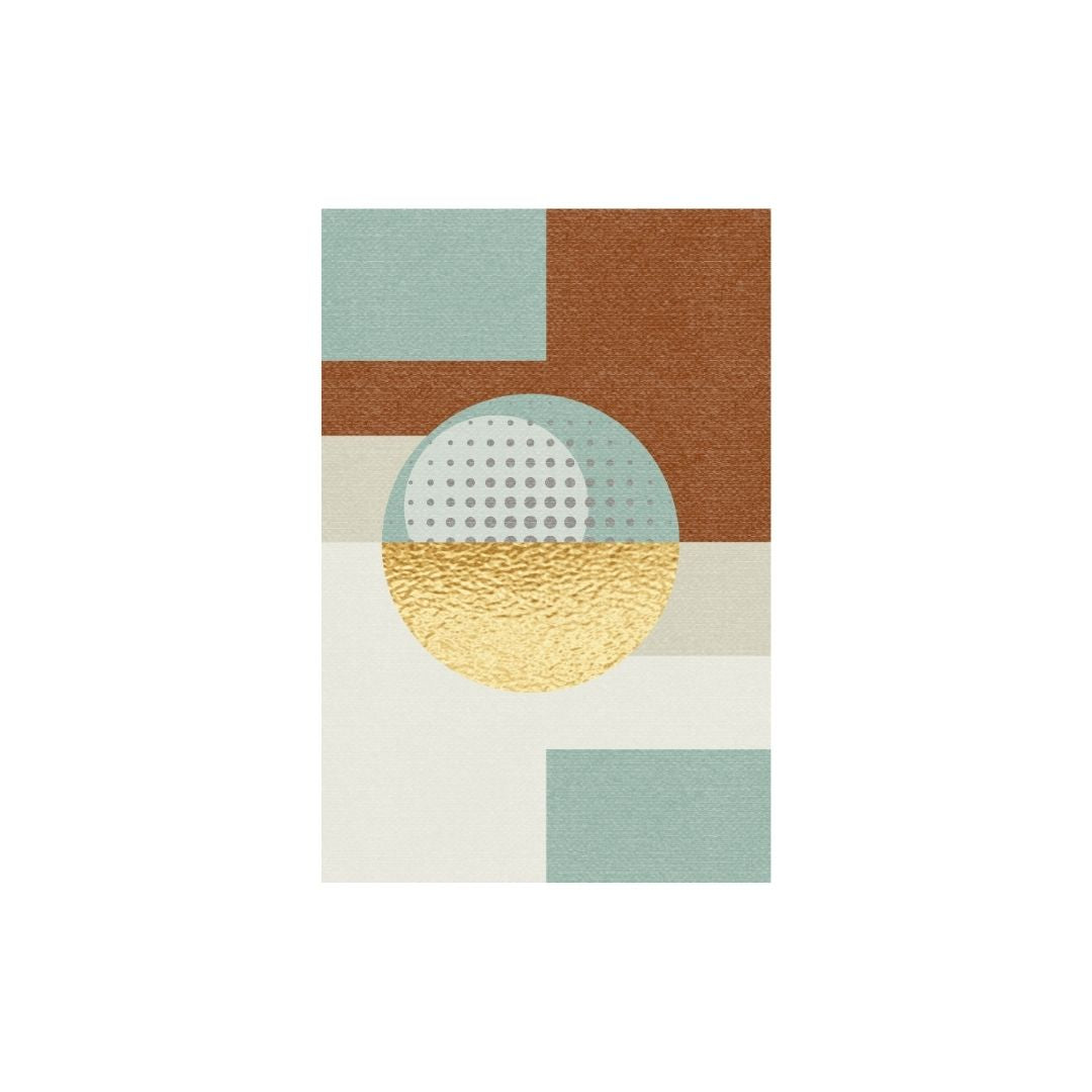 Halftone Horizon, Mid-Century Modern Abstract. Wall art canvas by wall and more