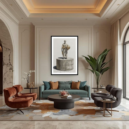 Shadows of the Forgotten — A licorice seller (Bae' El Erqsous). Wall art canvas frame by wall and more