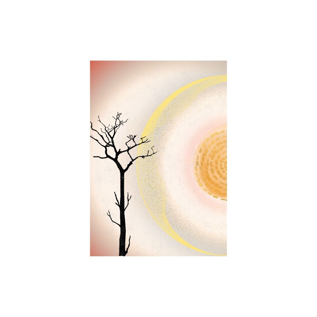 Sanding Alone — A minimalist of life against overwhelming power. Wall art canvas by wall and more