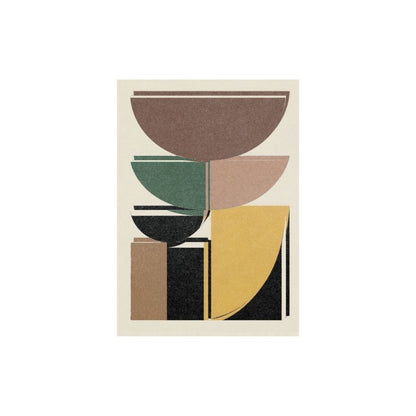 Interlocked Rhythm — A bauhaus art complexity which arise from a simple vocabulary. Wall art canvas by wall and more
