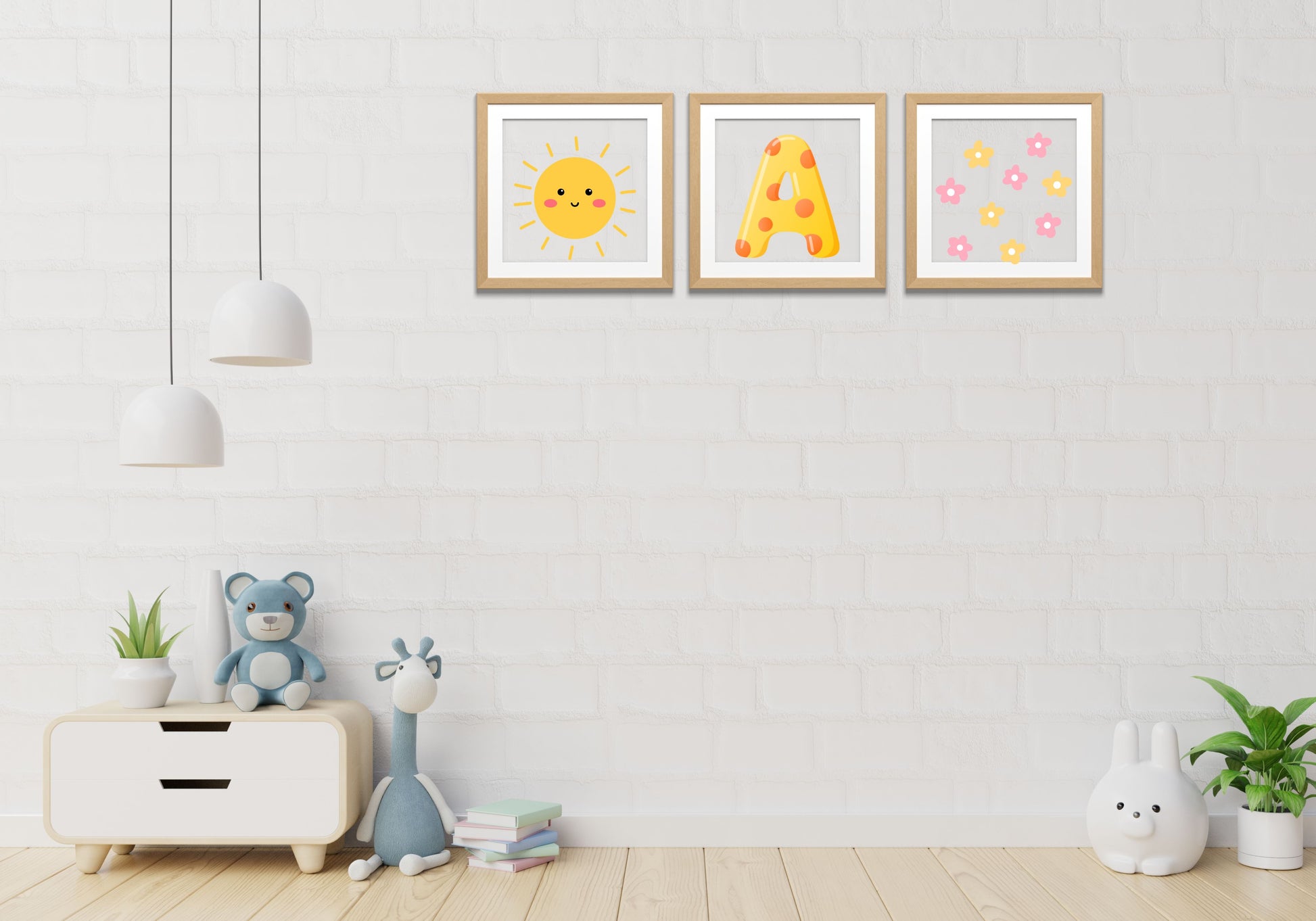 Alphabet design, wall art frames, by wall and more
