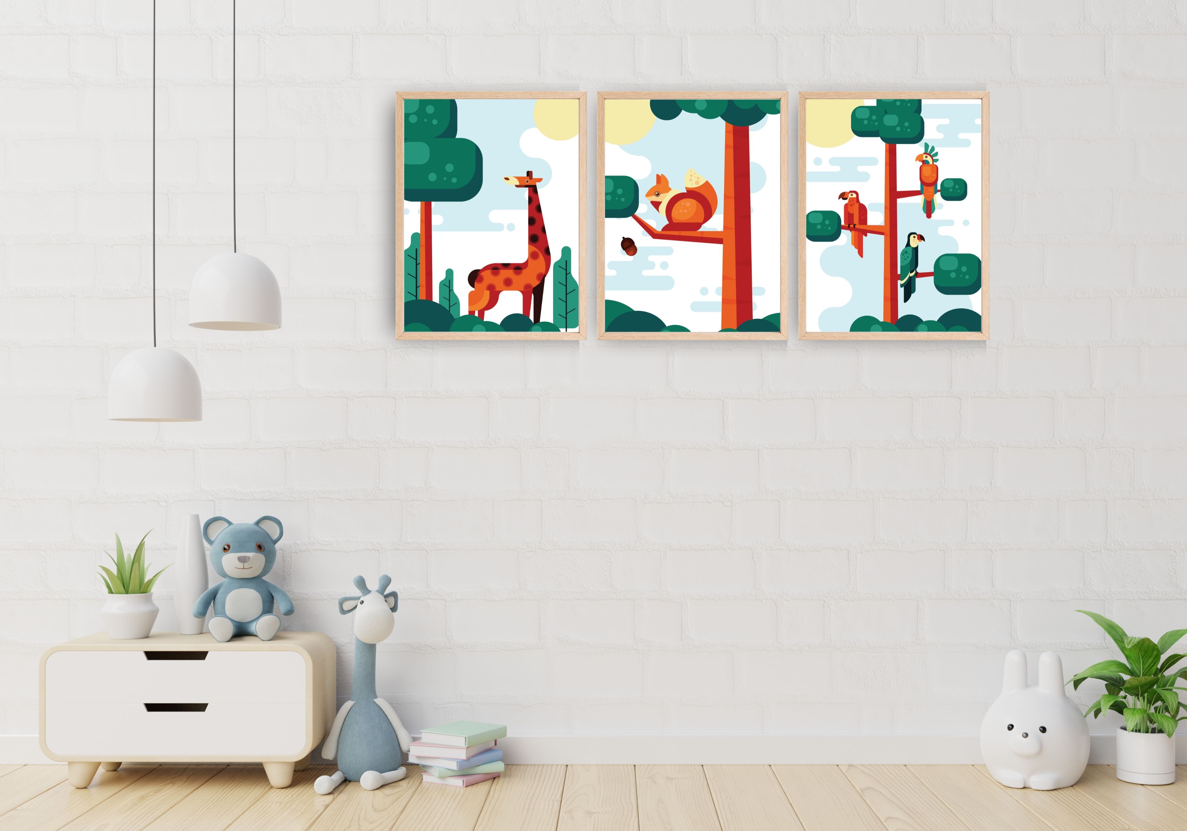 Jungle life, wall art frames, by wall and more