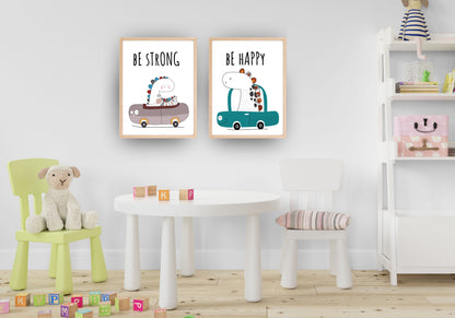 Dino in a car, wall art frames, by wall and more