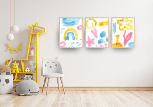 Water colors design, wall art frames, by wall and more