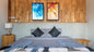Cold and warm mosaic pattern, wall art frames by wall and more