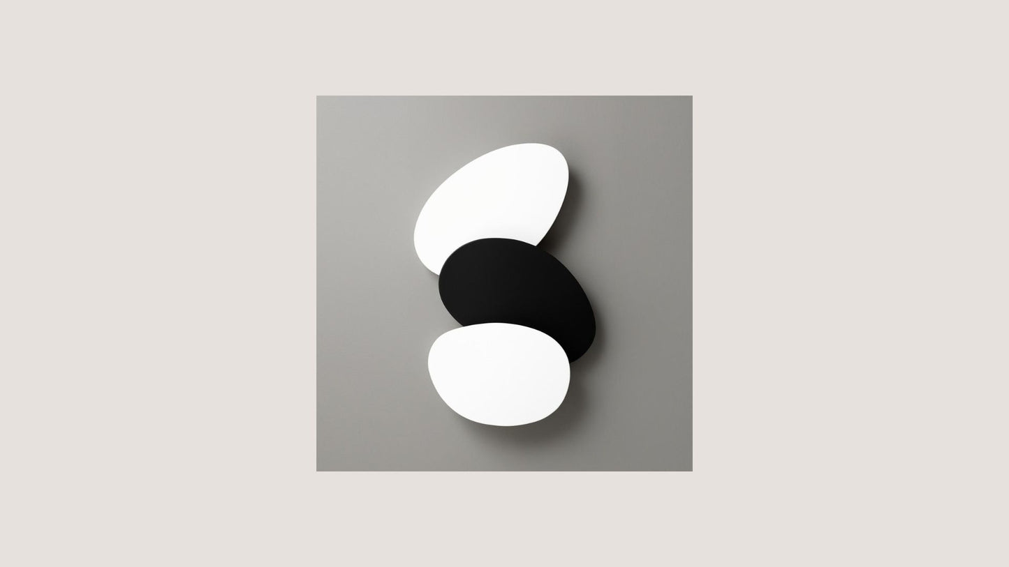 A modern, abstract design with strong geometric elements, wall art frames by wall and more