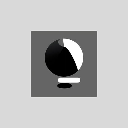 Monochromatic Abstract Art featuring minimalist black, white, and gray geometric shape, stacked form. Ideal Modern Bedroom Decor.