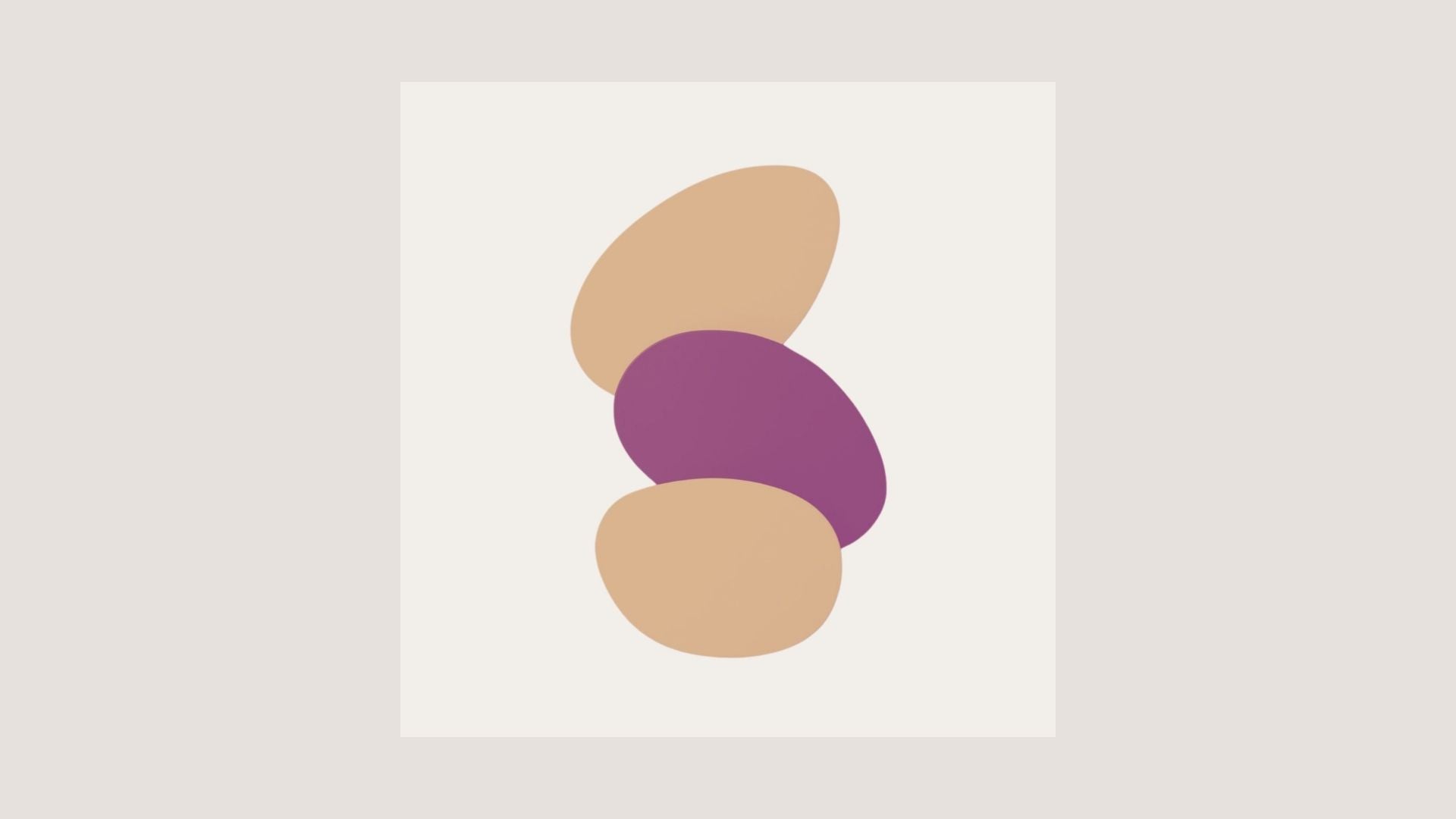 A modern, abstract design with strong geometric elements (beige), wall art frames by wall and more