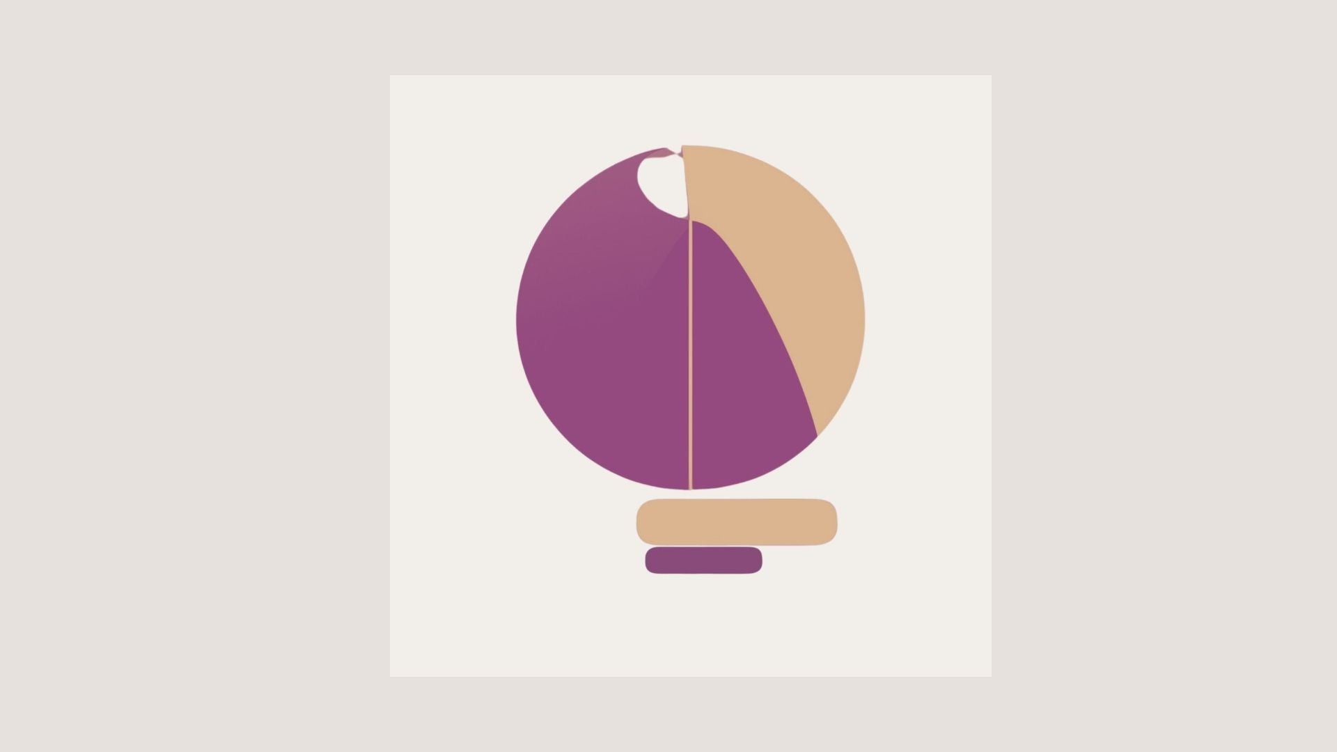 A modern, abstract design with strong geometric elements (beige), wall art frames by wall and more