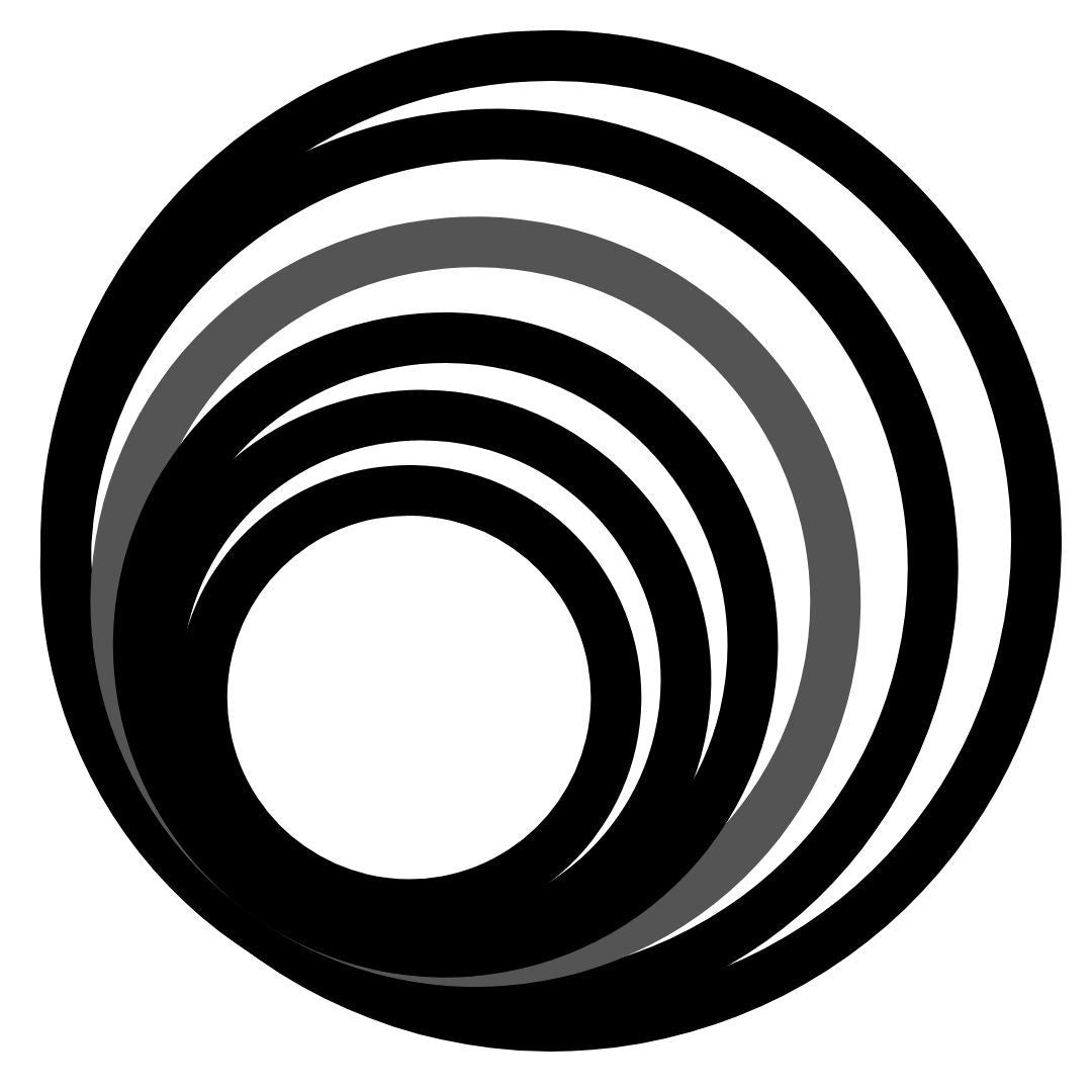 Monochromatic Optical Wall Art featuring bold geometric Op Art illusions with concentric circles in black and white. Ideal Modern or Retro Bedroom Decor.