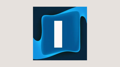 Minimalist Abstract Wall Art Set featuring geometric, layered shapes and central White Apertures in varying shades of Navy and Royal Blue. Ideal Modern Bedroom Decor.