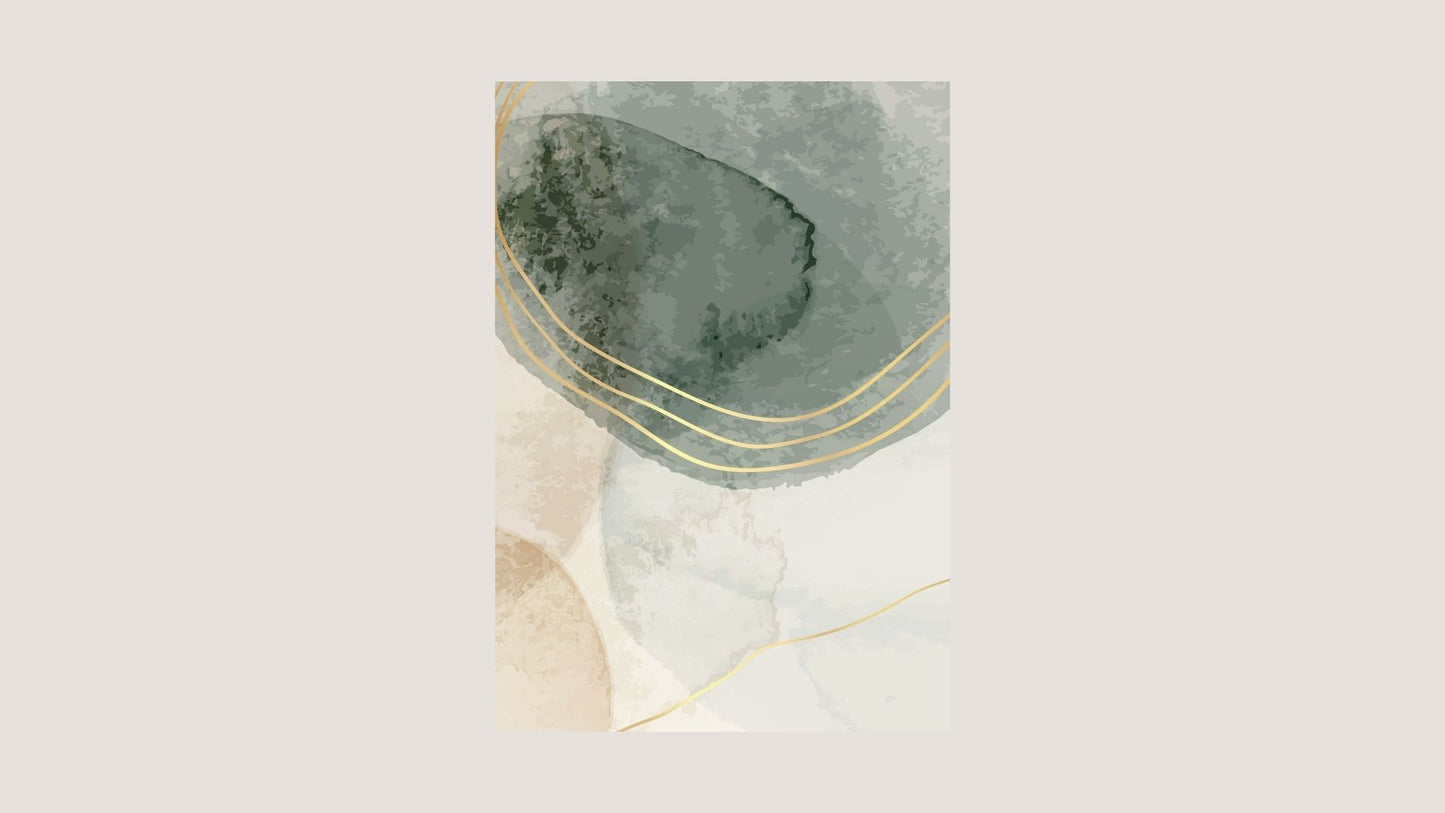 Abstract, with a focus on fluid shapes and blended colors. wall art  canvas by wall and more