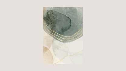 Abstract, with a focus on fluid shapes and blended colors. wall art  canvas by wall and more