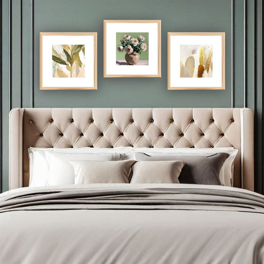 Abstract botanical pieces & drawing of vase and roses. wall art frames by wall and more
