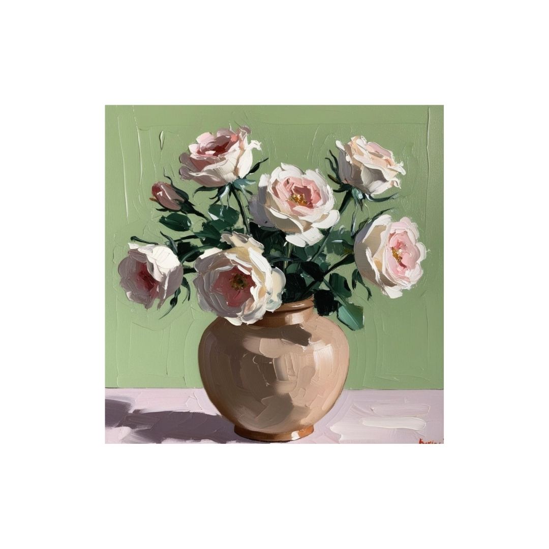 Drawing of vase and roses. wall art frames by wall and more