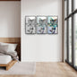 A flower color degradation from B&W to metallic and iridescent appearance. wall art frames by wall and more