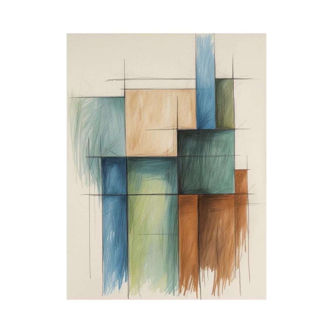Raw Authenticity, geometric abstract. wall art frames by wall and more