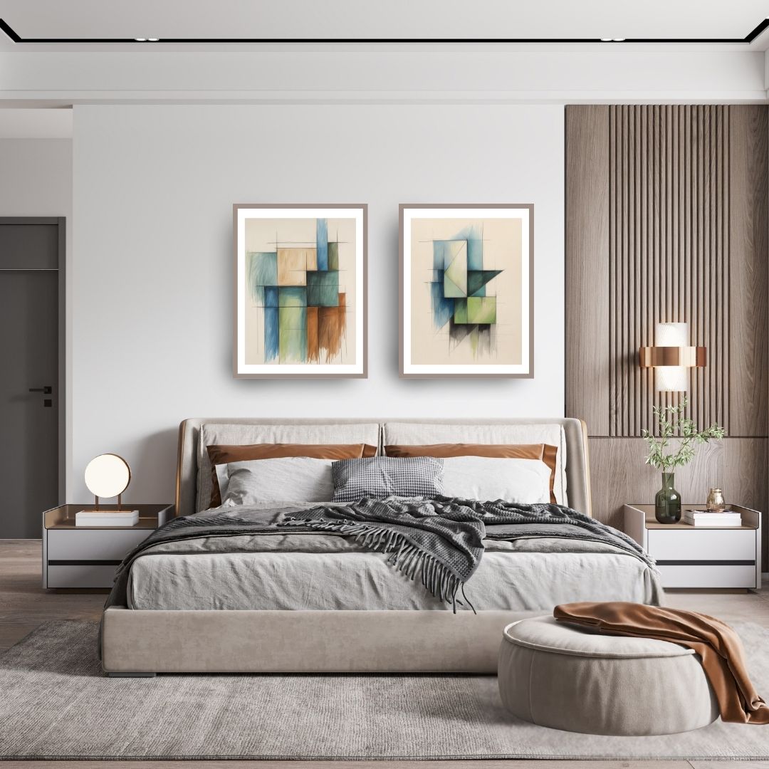 Raw Authenticity, geometric abstract. wall art frames by wall and more