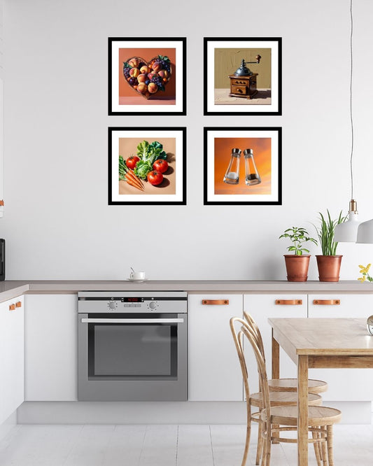 Kitchen ambience design, wall art frames by wall and more