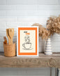 Coffee Time modern illustration. Wall art frame by wall and more