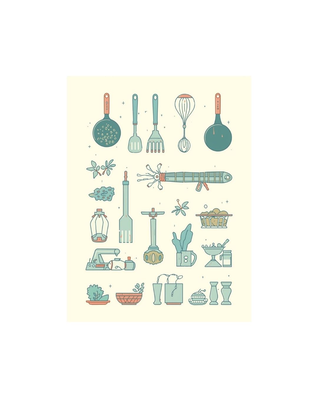 Abstract decorative frames for kitchen. Wall art frames by wall and more