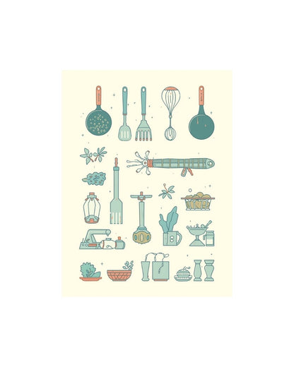 Abstract decorative frames for kitchen. Wall art frames by wall and more